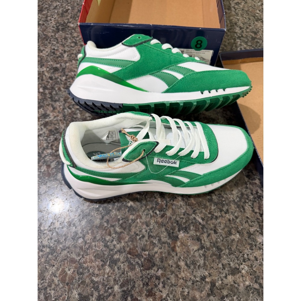 Reebok Forte Racer Glen Green White Mens Sneakers AR3015SW Size 8M New